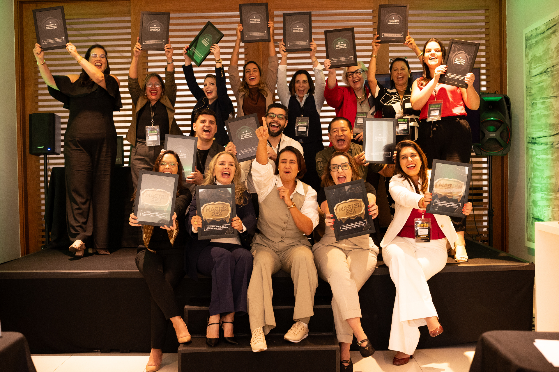 Alunos premiados pela mentoria FEX